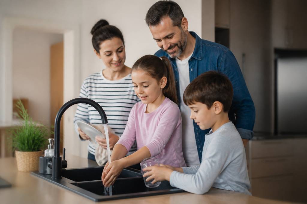 Consommation eau moyenne famille 4 personnes : quelle quantité d’eau est utilisée chaque jour ?